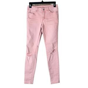 Rewash Distressed Pink Denim Skinny Jeans Size 3 26